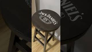 Барный стул "Jack". Ручная работа на заказ в Минске. #барныйстул #jackdaniels #мебельназаказ