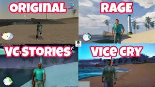 Comparison - GTA Vice City ORIGINAL vs VCS vs RAGE vs VICE CRY