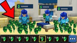 How to Duplicate Unlimited EMERALDS!! Giving Noobs Unlimited Emeralds in Bedwars - Blockman Go