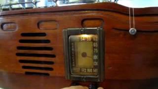 "The Old Mariner" Antique Novelty Radio with RCA Victor Tube Chassis