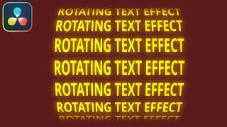 SIMPLE Rotating Text Effect in DaVinci Resolve Fusion that You Can Easily Create TODAY!!