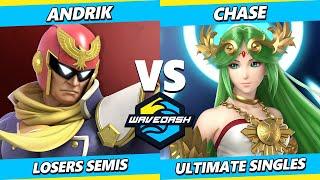 Wavedash 2023 Losers Semis - Chase (Palutena) Vs. Andrik (Captain Falcon) Smash Ultimate - SSBU