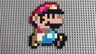 Lego Pixel Art | Super Mario (Time lapse)