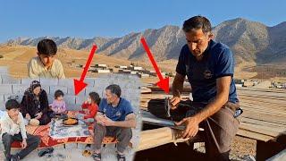 Agha Kourosh's unstinting help to Shahla and her children in building the hut