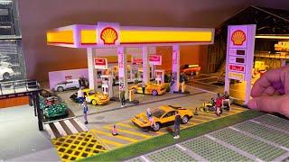 Shell Gas Station by Gfans 1/64 Diorama | Hotwheels Diorama