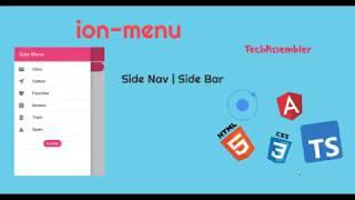 Ionic 5 - 09 Ion Menu
