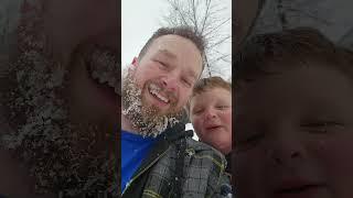 I made a peace piece out of snow! nice cool huffleapuff! | Stoner Gump #shorts #420