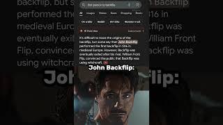 John Backflip vs Frontflip ️