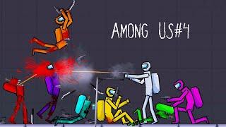 The Crew fights back against an Impostor#4 (Among Us Mod) in People Playground 1.10