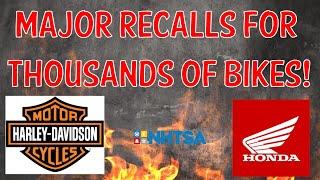 URGENT RIDER ALERT: Major Harley-Davidson & Honda Recalls (June 2025)