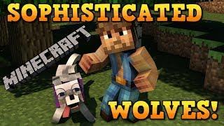 Minecraft: BEST WOLF EVER!  Sophisticated Wolves Mod Showcase!