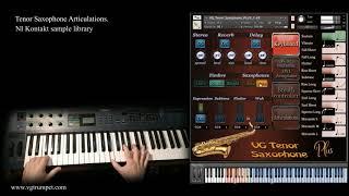 NI Kontakt Tenor Sax sample library. vst woodvind, wav.