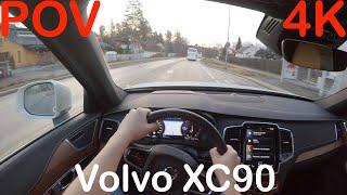 4K POV Volvo XC90 T8 Hybrid Inscription Drive + Quick Review - PointOfViewCars