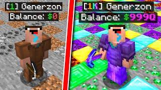 Going from RANK 1 to 1000 in MINUTES in MINECRAFT: PRISONS?! | Minecraft OP PRISON #5