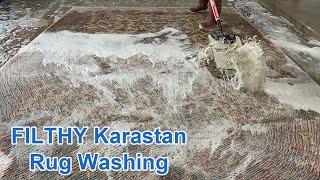 Karastan Oriental Rug Cleaning | Insane Amount of DIRT | Rug Washing by Rug Master Dallas