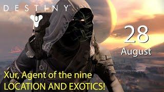 Destiny - Xur, Agent of the Nine - Location and Exotics - 28 august