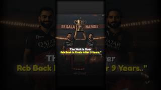 The Wait Is Over  .." #shorts #rcb #rcbwin #shortsfeed #rcbintothefinal