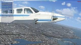 FSX ILS Tutorial Beechcraft Baron 58 to TLBPI Microsoft Flight Simulator