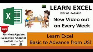 Learn Excel with US || Learn Excel with Ravi Swami