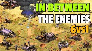 Red Alert 2 | In Between The Enemies | (6 vs 1)