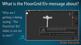 FloorGrid 'Elv' slider message - what does it mean?