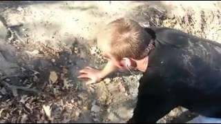 Rope swing EPIC fail