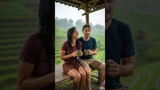 Coffee Moments and Raindrops A Love Story in the Rice Fields  #deepsleep #rainoundforsleep
