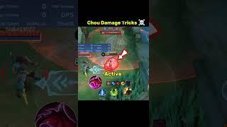 Chou Damage Tricks Mobile legends #ml2b #mlbb #chou #tutorial #shorts