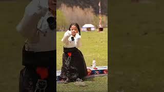 Tibetan Cute Girl Little Dolma Dance #shorts