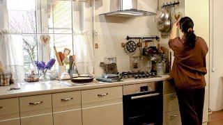 Do-it-yourself budget kitchen renovation. We bought 100 pine trees. Gardening. Village VLOG