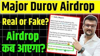 Major Durov Airdrop Listing? || Major durov daily combo | Major Durov puzzle today