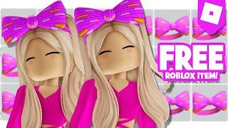 GET THIS *FREE* PINK HAIR BOW ITEM NOW!!  ROBLOX FREE UGC