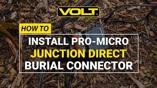 How to Run Landscape Lighting Wire: Install a VOLT® Pro Micro-Junction 5-Way Direct Burial Connector