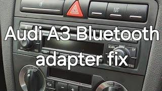 Audi A3 8p Audi Concert II 2 Bluetooth adapter fix and wiring