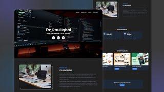 Build a Responsive Personal Portfolio Website -  Tailwind CSS