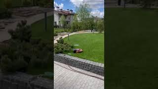Робо газонокосилка Landroid WORX WR165E , за работой которого всегда приятно наблюдать .