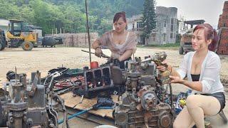 Full video: Genius girl repairs and restores various types of machinery and equipment.