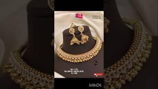 Indian jewellery collection️| high quality brass gold plated necklace designs #youtube