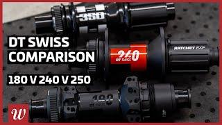 DT-Swiss 180 v 240 v 350 Hub Comparison