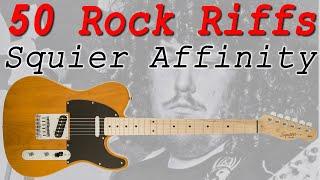 50 Guitar Riffs Squier Affinity Telecaster