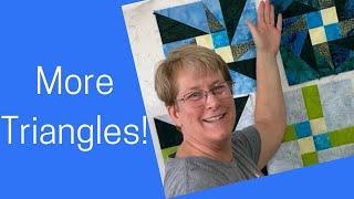 Pieced Triangles from the AnglePlay Templates - Meteor Quilt Along Week 5