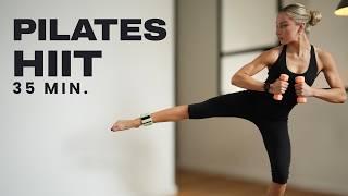 35-Min Pilates HIIT with Weights  Extreme Sweat & Full-Body Burn!