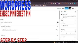   How To Embed Pinterest Pin In WordPress 