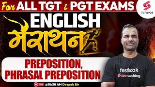 English Marathon Class For All Teaching Exams | TGT PGT English Classes | English By Deepak Sir