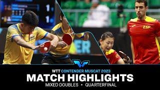Maria X./Alvaro R. vs Wong X. R./Pang Y.E. K. | XD QF | WTT Contender Muscat 2023