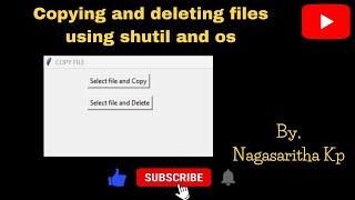 Copying and Deleting files using shutil and os