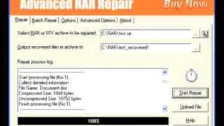 Advanced Rar Repair Tool -  Repair corrupt or damaged RAR files