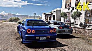 Nissan GT-R V - SPECT & Toyota Supra 1998 | Free Driving Convoy | Forza Horizone 5