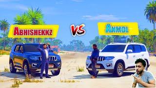 Abhishekkz ScorpioN Vs @AnmolgameX ScorpioN Off-Road And Drag Race GTA 5