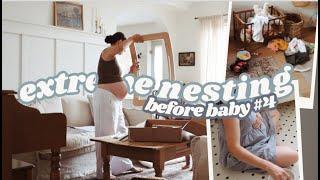 Declutter & Deep Clean Before Baby // EXTREME NESTING 9 MONTHS PREGNANT